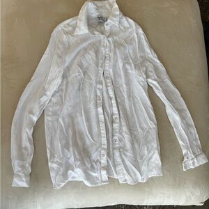 Princess Polly Classic White Button-Down Shirt